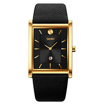 SKMEI 9256 Fashion Design Quartz Watches Men Water Resistant Luxury Date & Time G/B