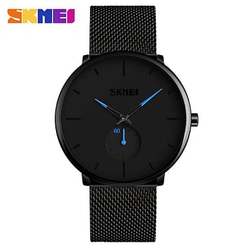  SKMEI 9185 Fashion Quartz Stainless Steel Waterproof Casual Watch for Men