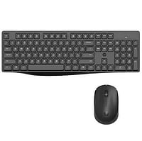 HP CS10 Wireless Keyboard & Mouse Ergonomic Design and Silent Typing Keys Black