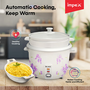 Impex RC 2802 1.5 Litre 500 W Electric Rice Cooker with Automatic Cooking