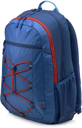 HP 15.6" Active Backpack, Marine Blue/Coral Red