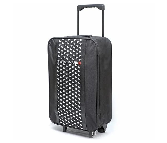 Swiss Mark 22 Inch Travel Trolley Bag - Black SMB-7