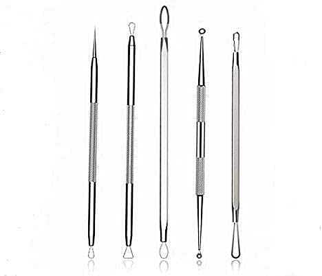 Blackhead Remover Pimple Acne Extractor Tool Best Comedone Removal Kit