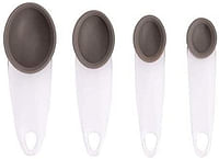 Sabichi Measuring Spoons, Silicone, Grey, 11 x 4 x 3.5 cm