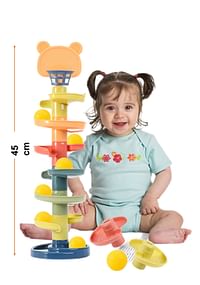 Rolling Around Tower Ball Drop & Roll Activity Toy For Babies & Toddlers - 45 cm | 7 Layers & 5 Balls