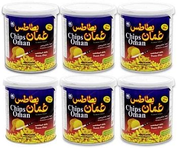 Oman Potato Chips in Can 37g (Pack of 6)