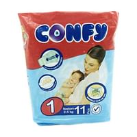 Confy No. 1 Newborn 2-5KG Diaper, 11 Pieces