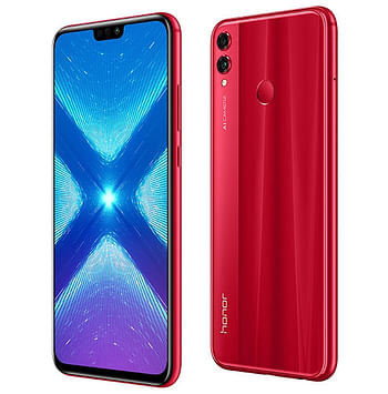 Honor 8X Dual SIM 128GB 6GB RAM 4G LTE Red - (8X)