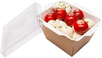 Plastic Lid for Click Lock Take Out Container, To Go Box - Clear - 200ct Box - Cafe Vision - Restaurantware