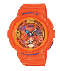 Casio Baby-G Analog Digital Orange Women's Watch, BGA-190-4BDR