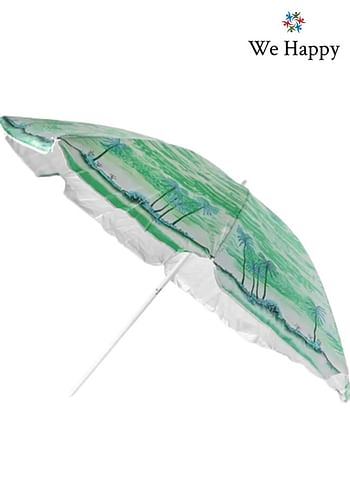 Portable Outdoor Beach Umbrella | Suitable for Garden, Patio, Picnics and Camping Comes in Assorted Colors - Green