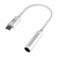 Promate USB-C to 3.5 mm Headphone Jack Adapter, Type C to 3.5mm Female Aux Audio Cable with HD Sound for Google Pixel 2 3 XL, Samsung, Essential, Huawei, Moto, OnePlus, HTC, Xiaomi,