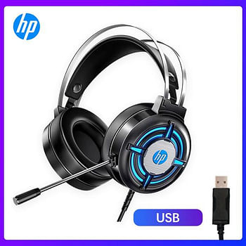 HP H120G RGB Backlit Effect, Wired Gaming Headset for PC and Laptop