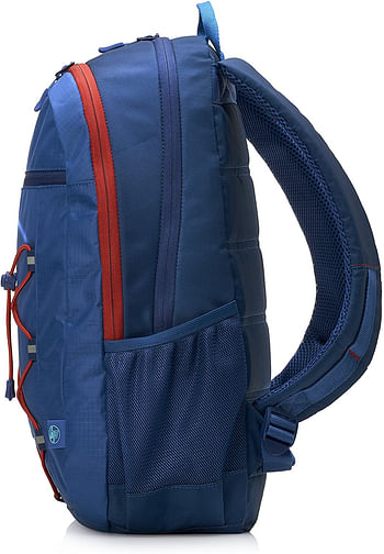 HP 15.6" Active Backpack, Marine Blue/Coral Red