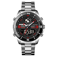SKMEI 1839 analog watch stainless stell fashion digital watch men S/RE