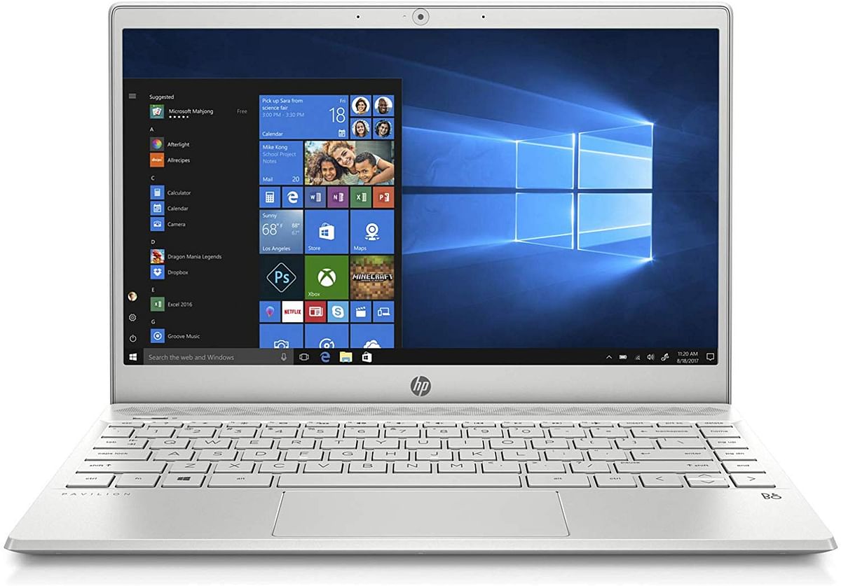 HP Pavilion 13-an0008ne Laptop, Intel Core i3-8145U, 13 Inch, 128GB SSD, 4GB RAM, Intel UHD Graphics, Win 10, Eng-Ara KB, Silver