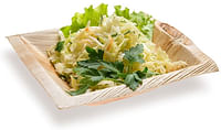 Palm Leaf Bowl, Square Palm Leaf Bowl - Palm Salad Bowl, Organic Biodegradable Leaf Bowl - 7 Inch, 12 Ounce - 100ct Box - Restaurantware