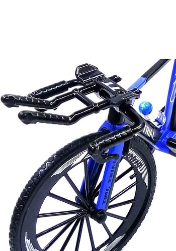 We Happy Time Trail Die-Cast  Miniature Toy Racing Bikes Collection Scale 1:10 (Blue & Black)