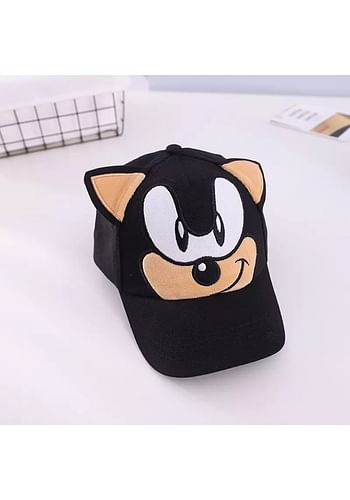 Sonic Inspired Adjustable Baseball Cap Black