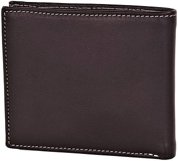 Timberland  Men's Leather Passcase Wallet with Attached Flip Pocket Brown NP0482/01