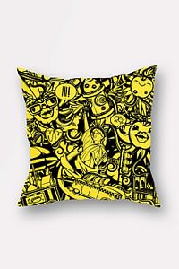 Bonamaison Decorative Throw Pillow Cover, Multi-Colour, 45 x 45 cm, BNMYST1530