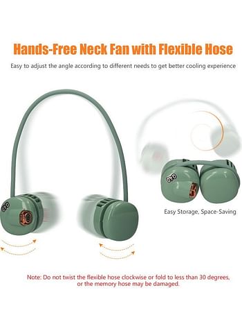 Hands-Free Neck Fan with Fleaxible Hose