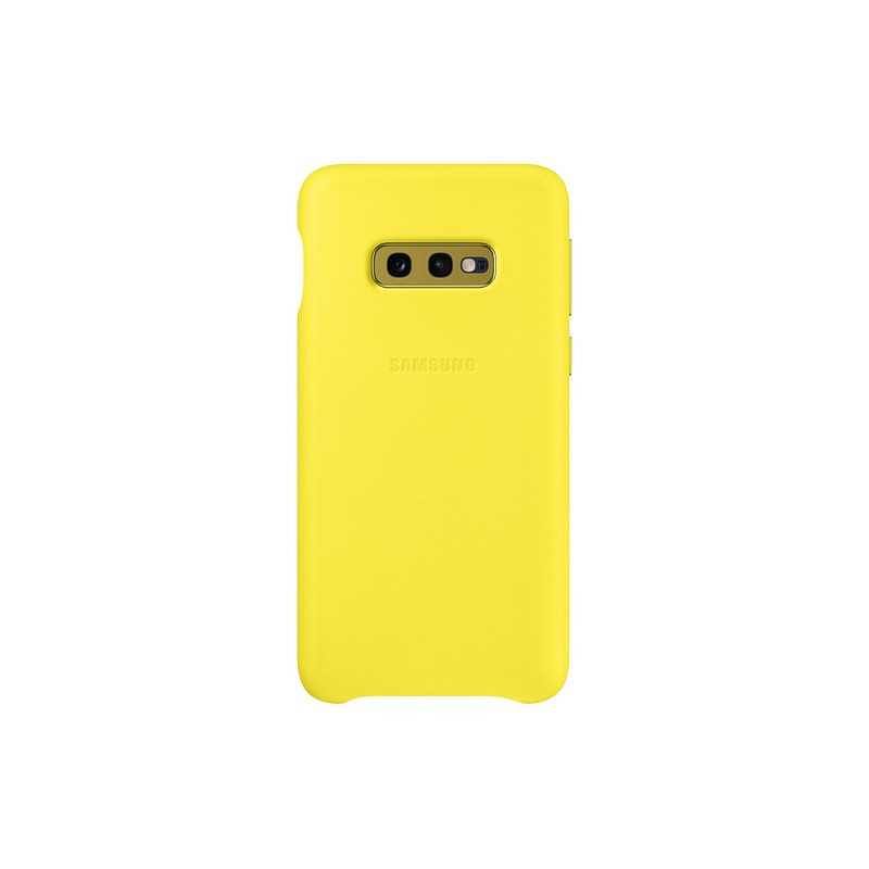 Samsung Case-S10E Leather-Yellow