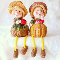 Fruity Smiley 2 Pcs Dolls Set - Beautiful Home Décor & Perfect Gift