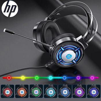 HP H120G RGB Backlit Effect, Wired Gaming Headset for PC and Laptop