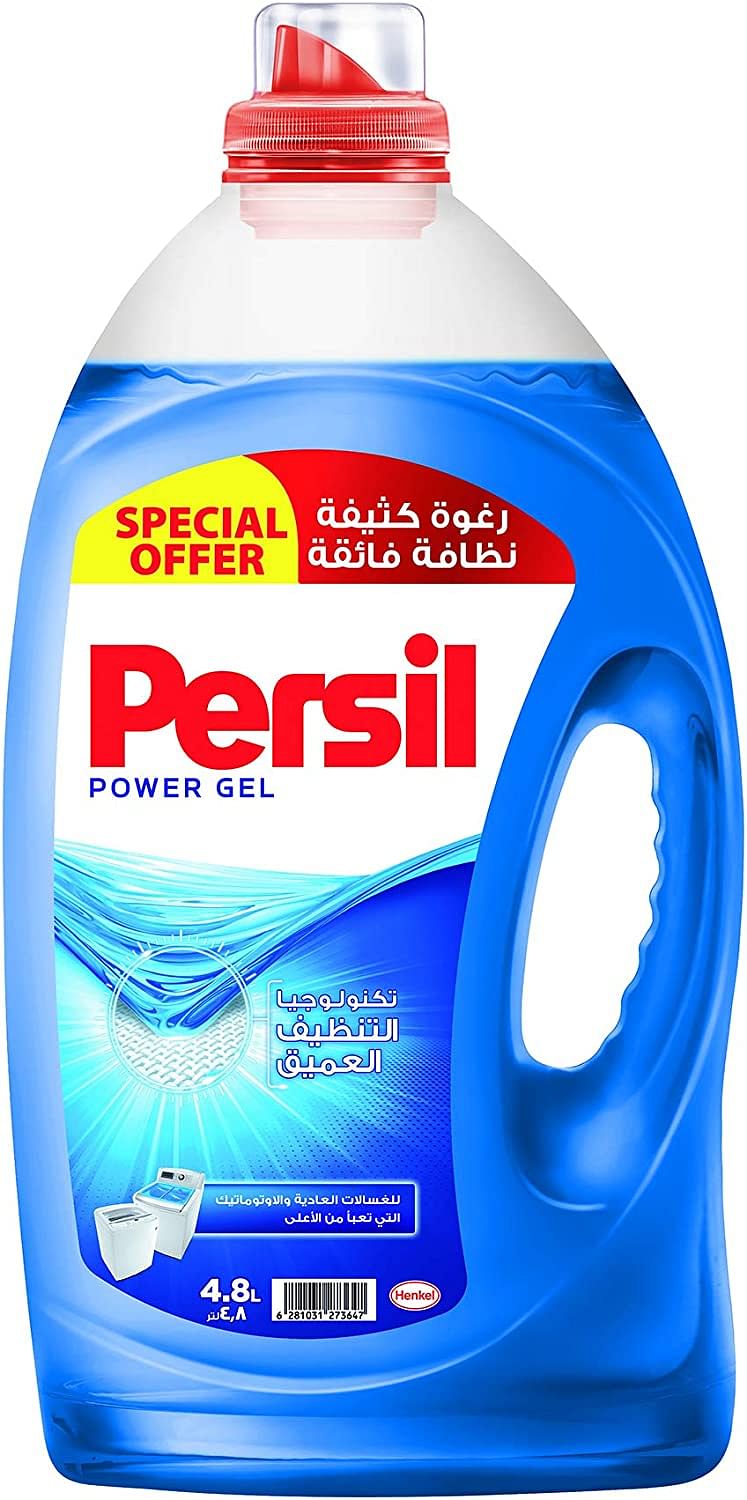 Persil Power Gel Liquid Laundry Detergent, For Top Loading Washing Machines - 4.8 Litres