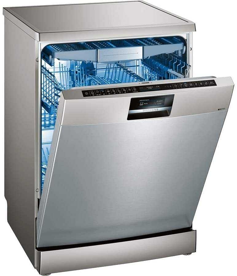 Siemens iQ700 14 Place Settings Free-Standing Dishwasher , Silver, 60 cm, SN278I46TM