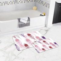 Bonamaison Antibacterial, NonSlip Bathmat, 1 Piece 50x80cm + 1 Piece 50x45cm - Designed and Manufactured in Turkey