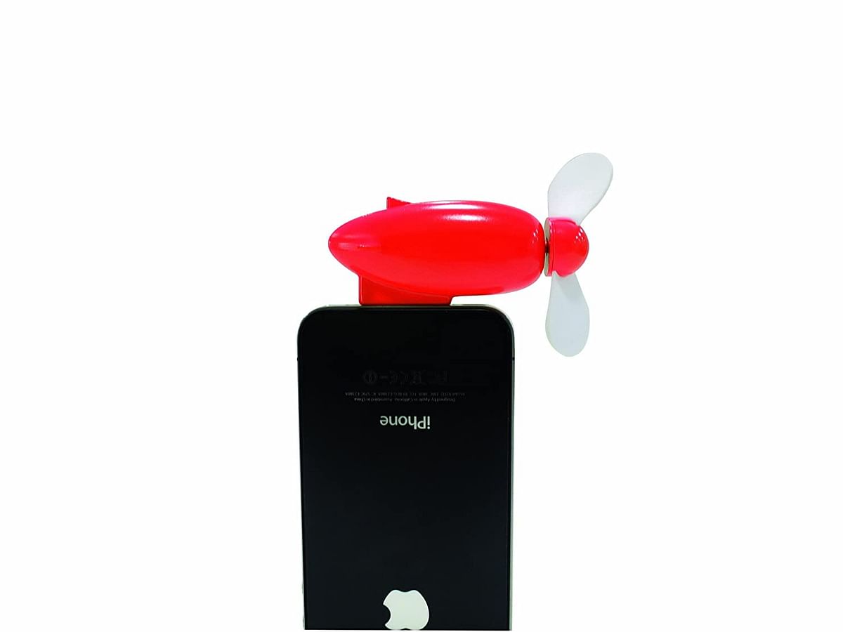 DCI 35449 Blimp Fan Powered by iPhone - 1 Pack - Retail Packaging - White/Red