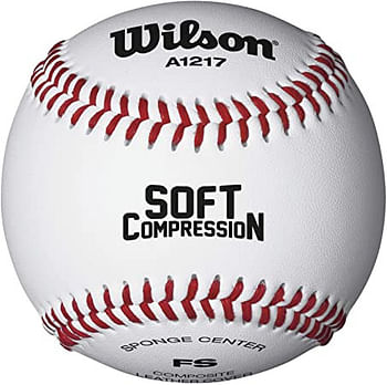 Wilson Practice and Soft Compression Baseballs (One and Three Dozen Available)