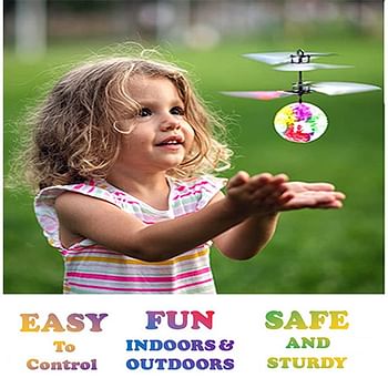 Set of 3-Pcs | Flying Ball Rechargeable Toy in Assorted Colors For Kids
