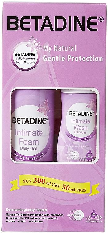 Betadine Intimate Foam 200 ml + Betadine Intimate Wash 50 ml