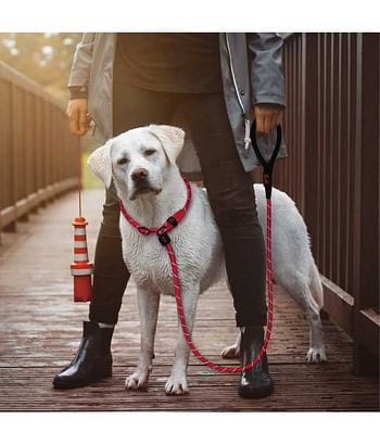 Doco Reflective Rope Leash - Small - Red