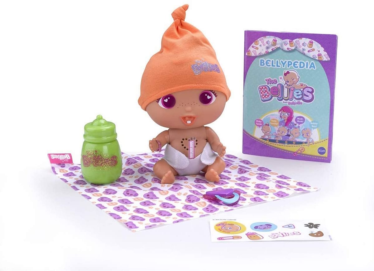 The Bellies Girls' Willy Woof Interactive Doll 2-8 Years, Multi-Colour (Famous, is 700015160)