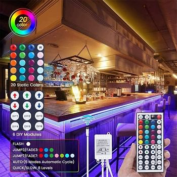 Led light strip 5m Color Changing 5050 Type Waterproof IP65 Led Strip Lights Kit with Remote