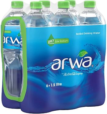 Arwa Bottled Drinking Water 1.5L (Pack of 6 Pieces)