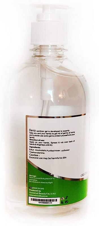 Deniz Hand Sanitizer - 500 ml each (Set 12 Pcs)
