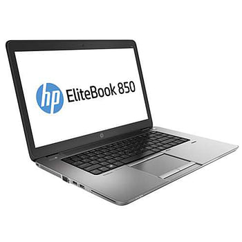 HP EliteBook 850 G3 Laptop with 15.6 inch Display, Intel Core i7 Processor, 6th Gen, 8GB RAM, 256GB SSD, Intel HD Graphics, Windows 10 pro, Silver Color