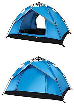 خيمة تشارهودن بطبقة واحدة للتخييم خيمة خارجية أوتوماتيكية مقاومة للماء ومضادة للمطر للتخييم، أزرق، كبير، SQ-081-B