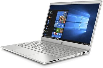 HP Pavilion 13-an0008ne Laptop, Intel Core i3-8145U, 13 Inch, 128GB SSD, 4GB RAM, Intel UHD Graphics, Win 10, Eng-Ara KB, Silver