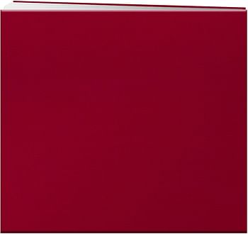 Pioneer MB88CB-F/R 8 Inch by 8 Inch Postbound Fabric Frame Cover Memory Book, Red