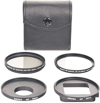 Bower Xtreme Action Series FKGP5 5-Piece Filter Kit for GoPro Hero 3 & 3+ (UV, CPL) (Black)