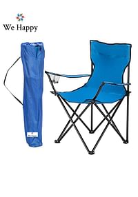 Folding Outdoor Beach Camping Chair with Cup Holder | Royal Blue