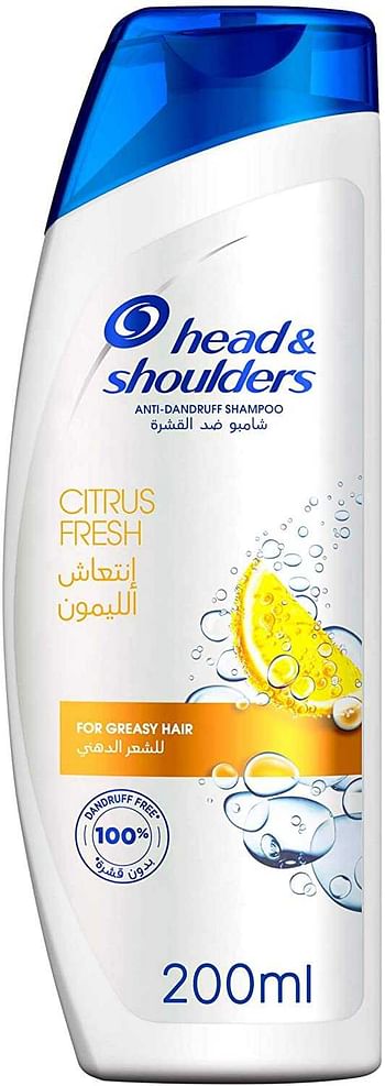 Head & Shoulders Citrus Fresh Anti-Dandruff Shampoo,190 ml