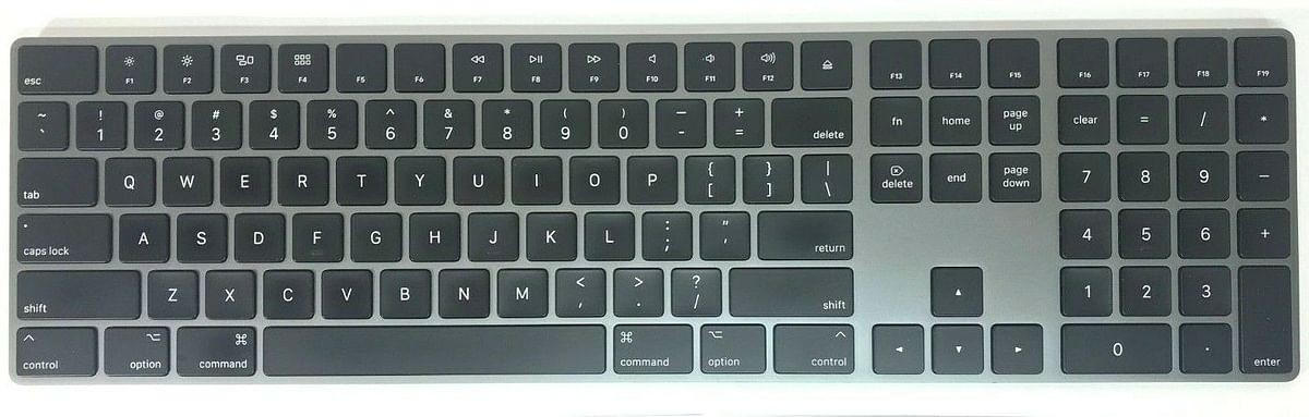 Apple Magic 2 Keyboard with Numeric Keypad Space Gray color Model  A1843