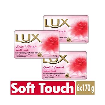 Lux Bar Soap Soft Touch, 170g - (Pack of 6)